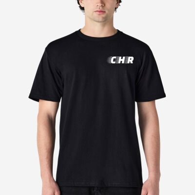 White CHR logo Heavy Tee Black Thumbnail