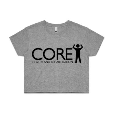 CORE Black Logo Crop Tee Thumbnail